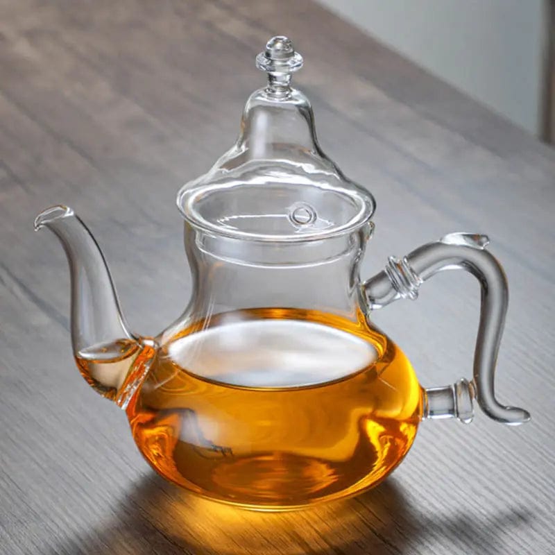 Moroccan Glass Teapot, 600 ml - 1 Liter