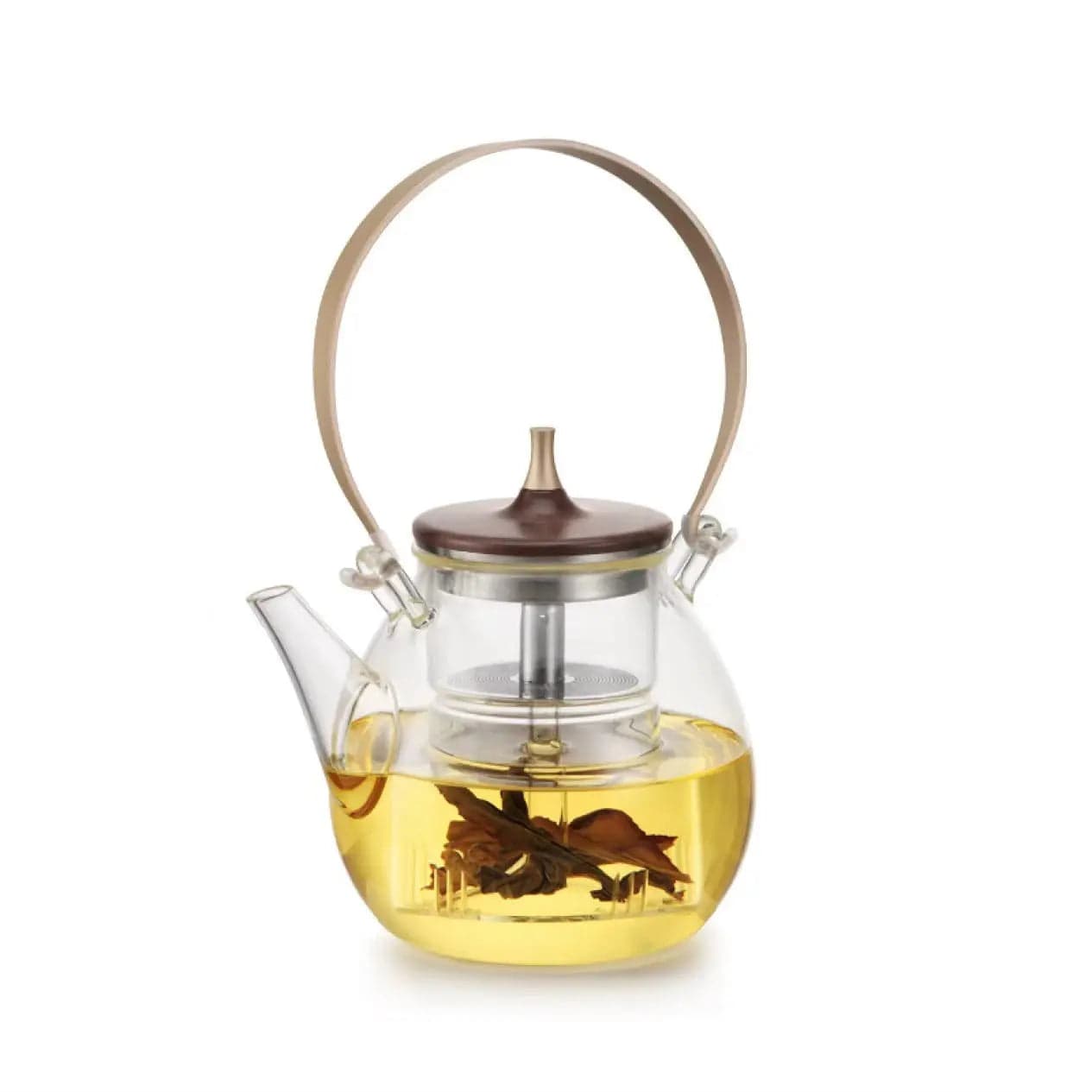 Pear-Shaped Glass Teapot 1L