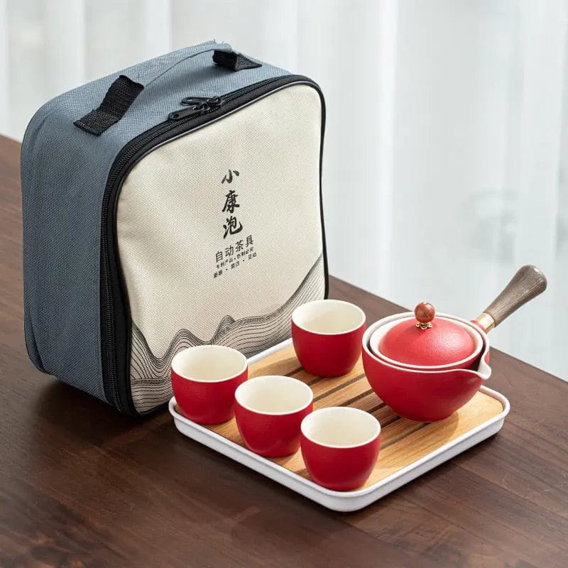 Portable Chinese Ceramic Tea Set