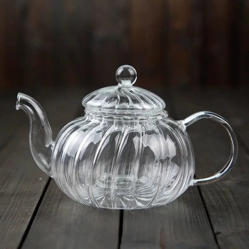 Pumpkin Glass Teapot 600ML
