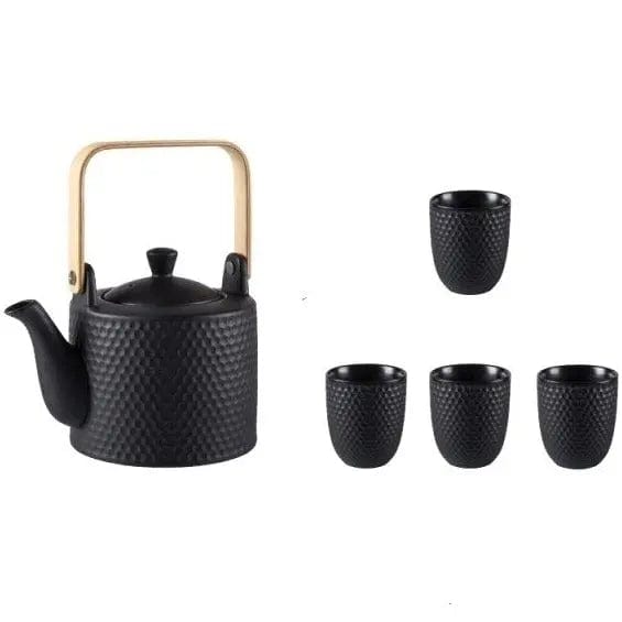 Scandinavian Hammered Porcelain Teapot 750ML