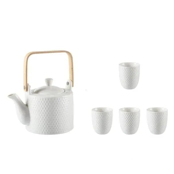Scandinavian Hammered Porcelain Teapot 750ML