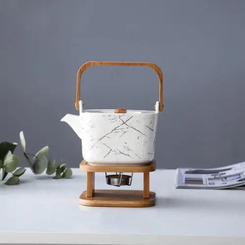 Scandinavian Square Porcelain Teapot 900ML
