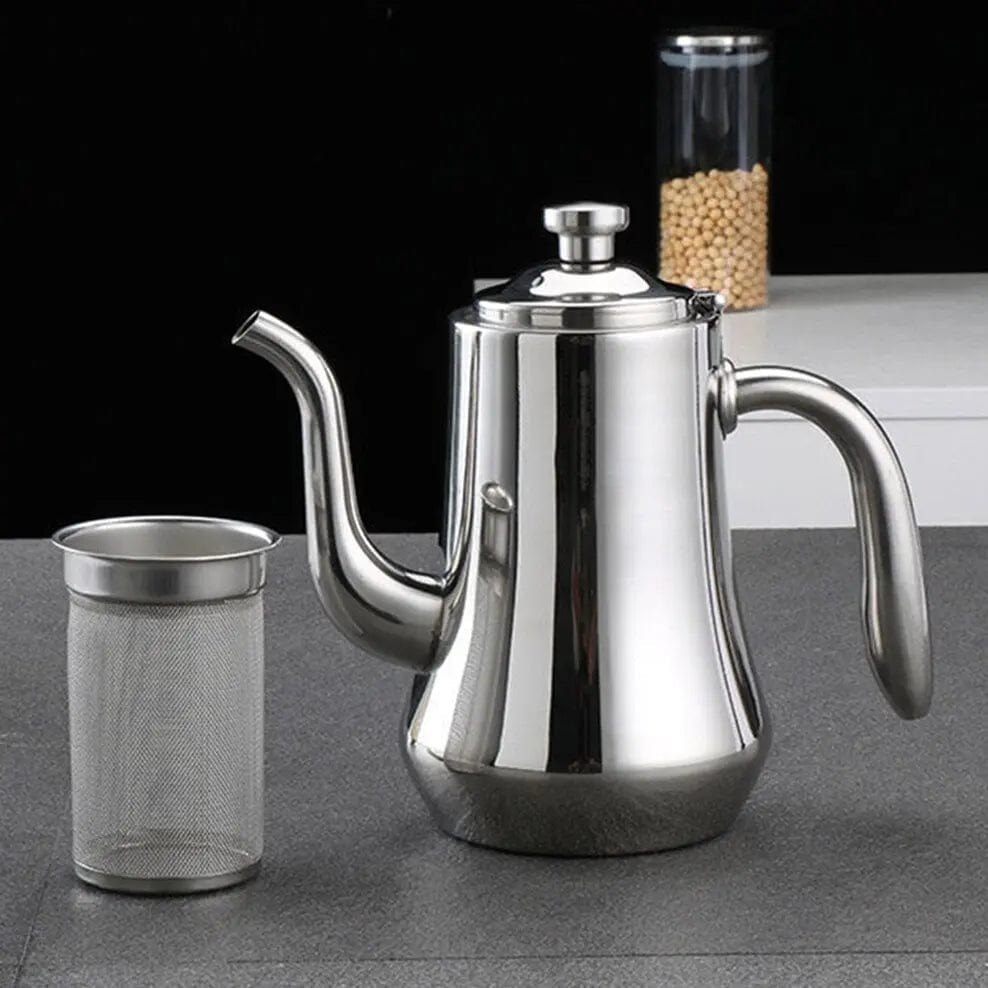 Scandinavian Stainless Steel Teapot with Infuser 1.8L