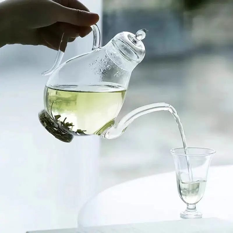 Simple Pear-Shaped Glass Teapot 700ml
