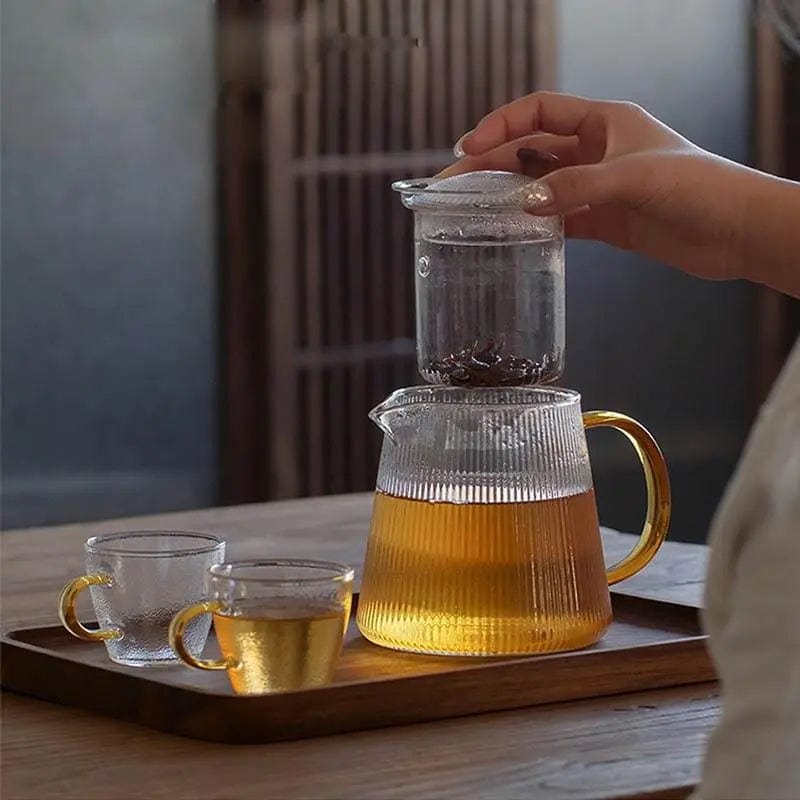 Stylish Glass Teapot 500ML - 1L