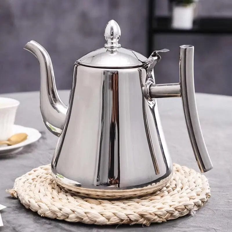 Tall Stainless Steel Teapot 1L - 1.5L