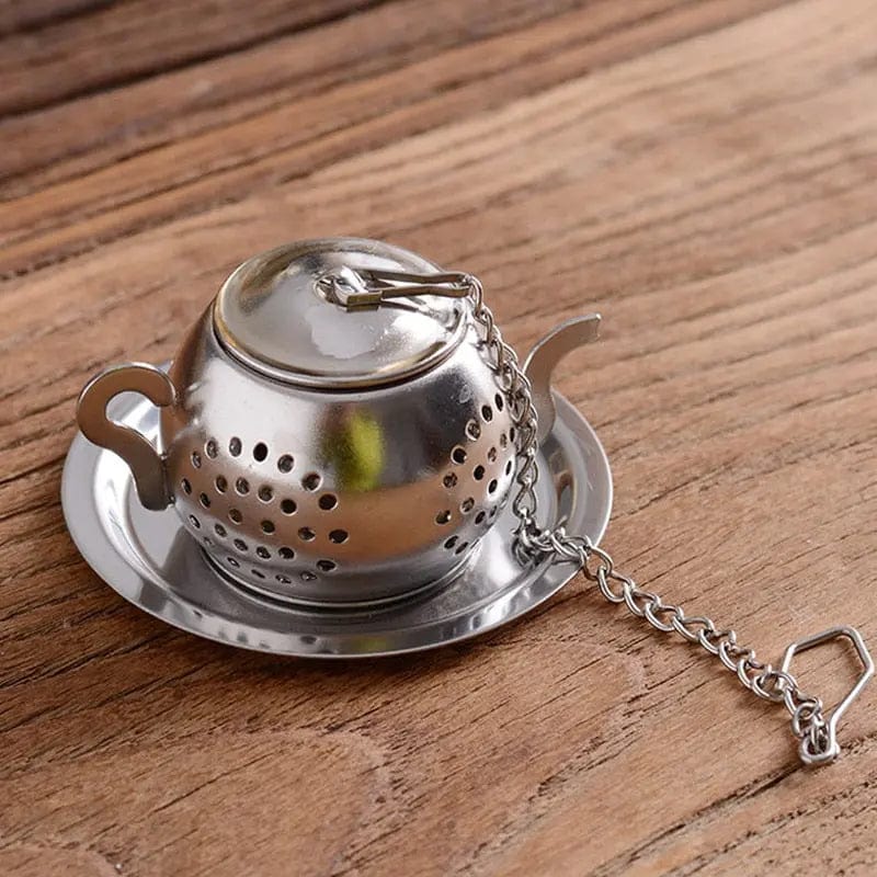 Tea Infuser in the Shape of a Steel Teapot