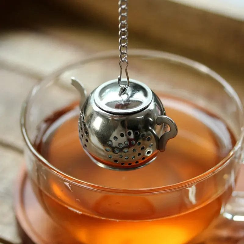 Tea Infuser in the Shape of a Steel Teapot