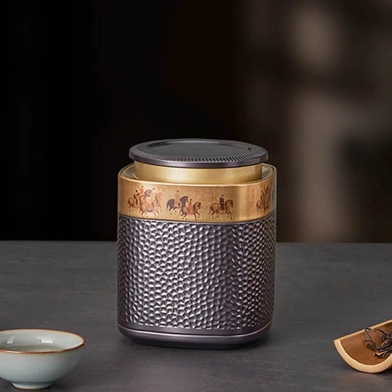 Traditional Chinese Metal Tea Box