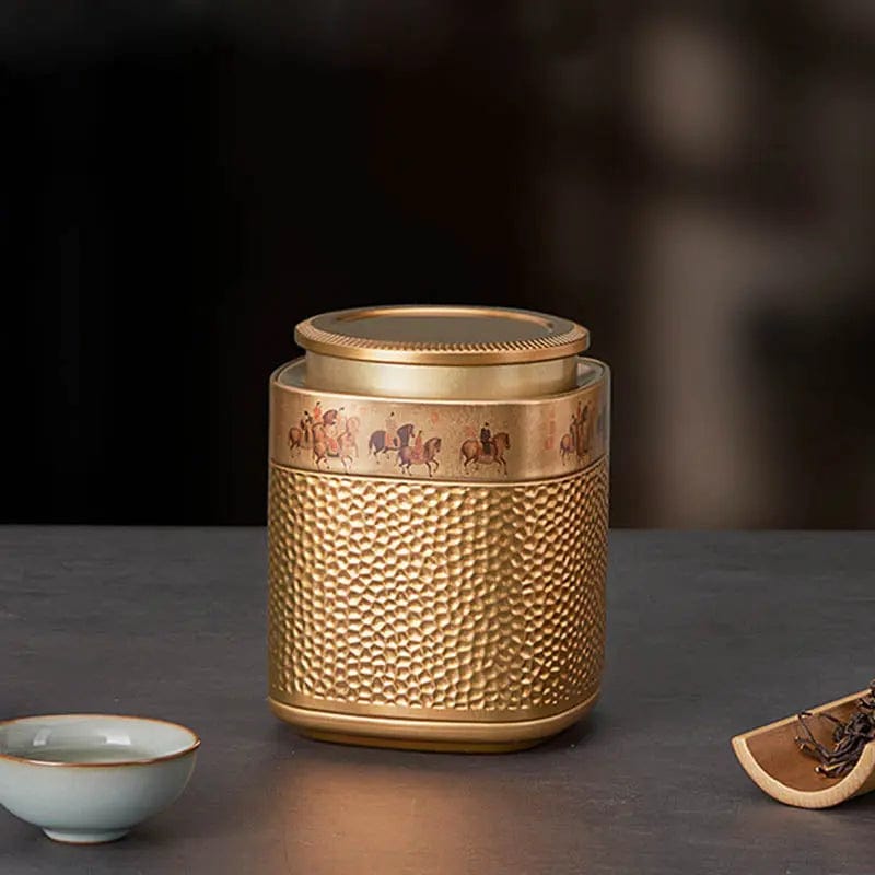 Traditional Chinese Metal Tea Box