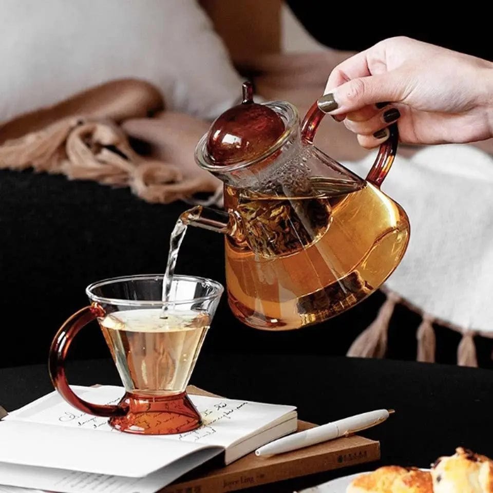 Triangular Glass Teapot 400 ml