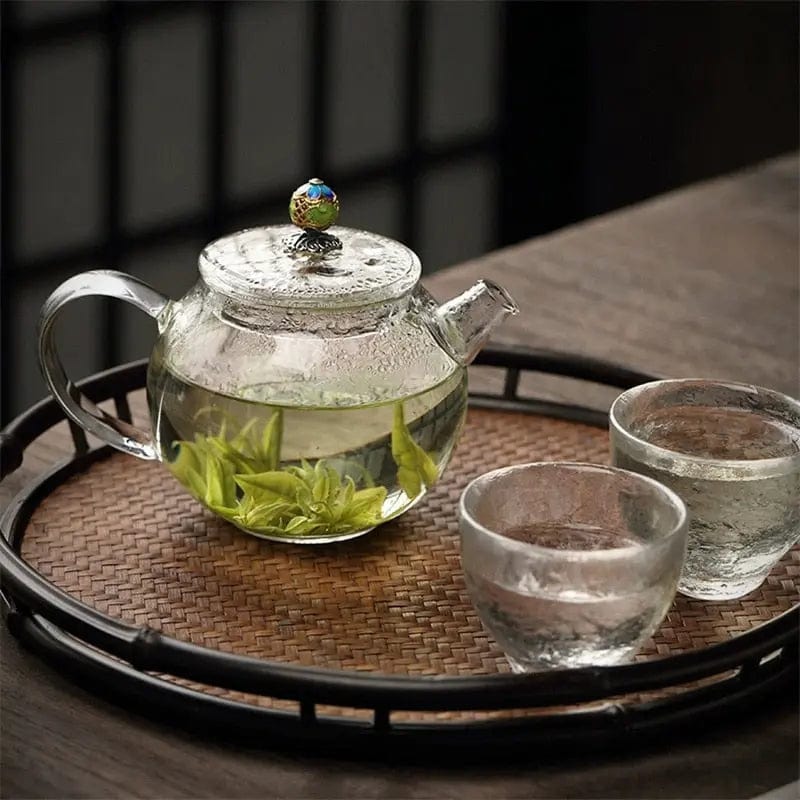 Vintage Glass Teapot with Lid 200ml