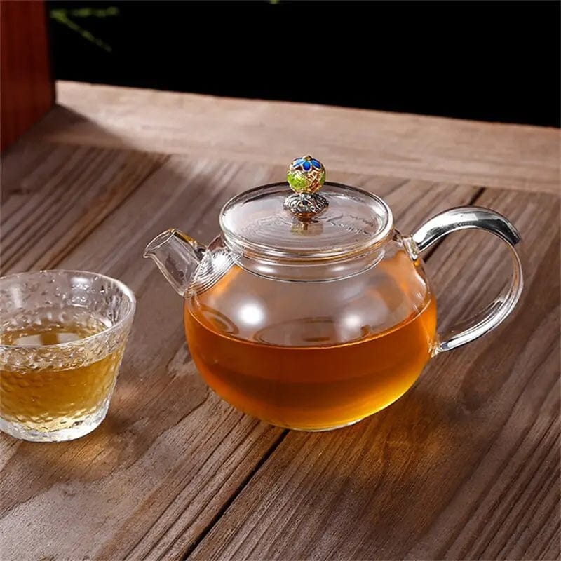 Vintage Glass Teapot with Lid 200ml